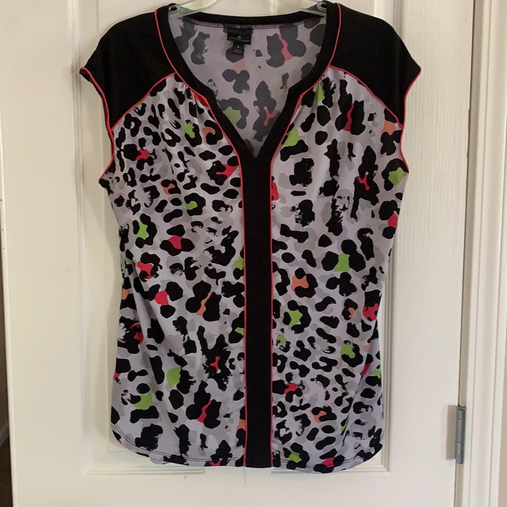GC Worthington Multi Animal Print Light Weight Top